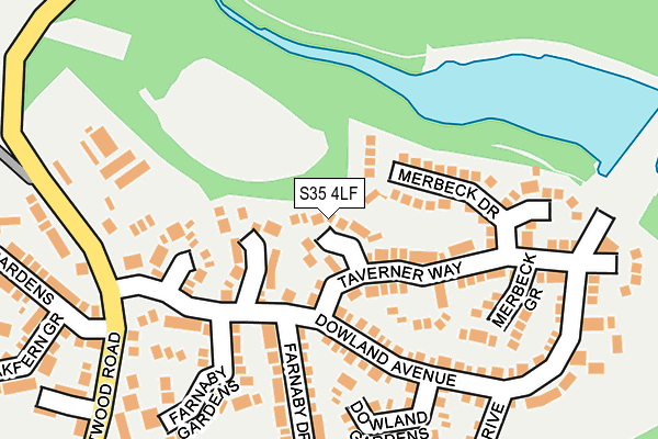 S35 4LF map - OS OpenMap – Local (Ordnance Survey)