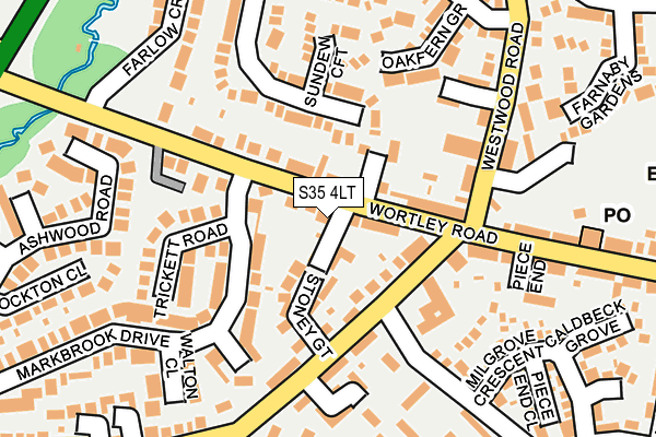 S35 4LT map - OS OpenMap – Local (Ordnance Survey)