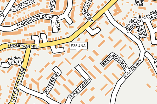S35 4NA map - OS OpenMap – Local (Ordnance Survey)