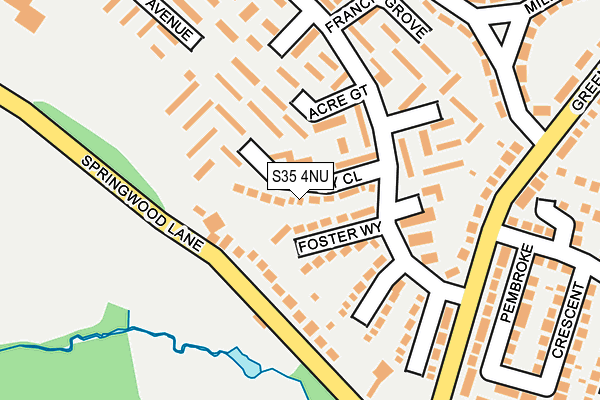 S35 4NU map - OS OpenMap – Local (Ordnance Survey)