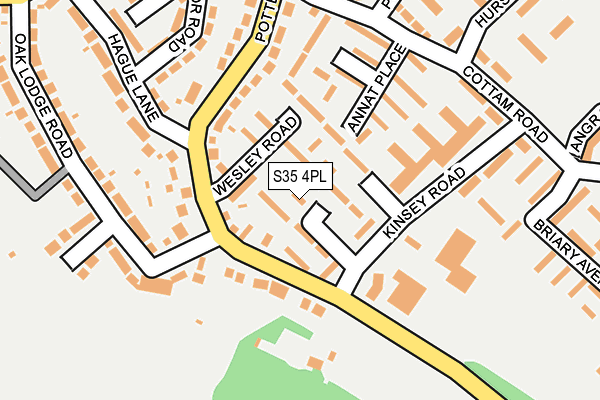 S35 4PL map - OS OpenMap – Local (Ordnance Survey)