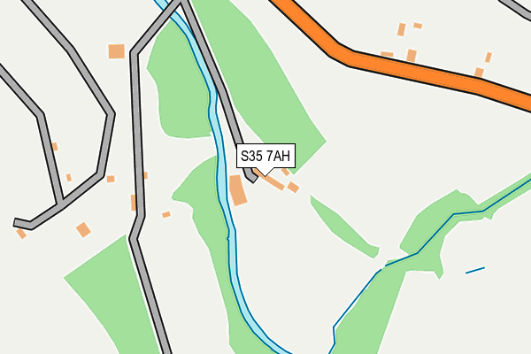 S35 7AH map - OS OpenMap – Local (Ordnance Survey)
