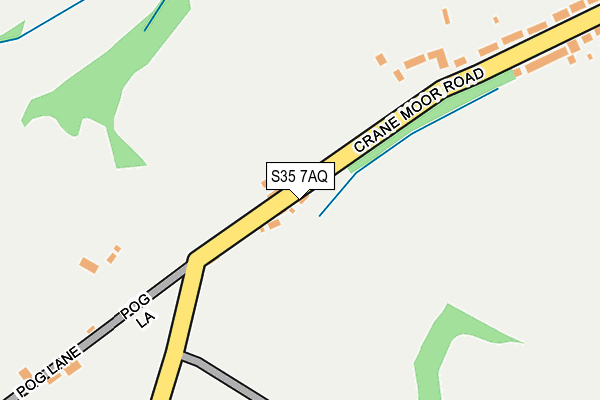 S35 7AQ map - OS OpenMap – Local (Ordnance Survey)