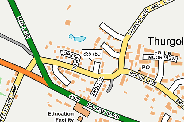 S35 7BD map - OS OpenMap – Local (Ordnance Survey)