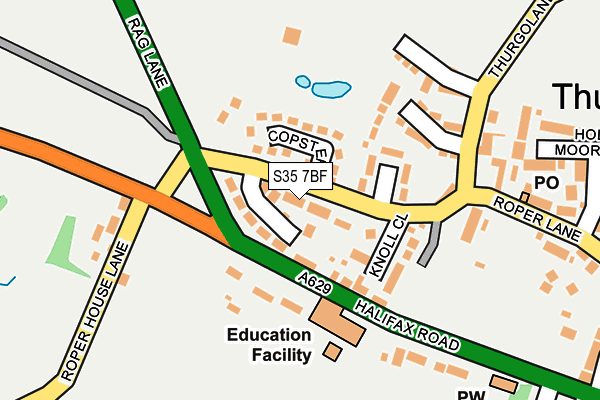 S35 7BF map - OS OpenMap – Local (Ordnance Survey)
