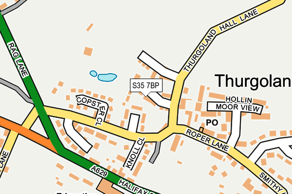 S35 7BP map - OS OpenMap – Local (Ordnance Survey)