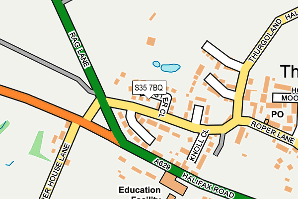 S35 7BQ map - OS OpenMap – Local (Ordnance Survey)