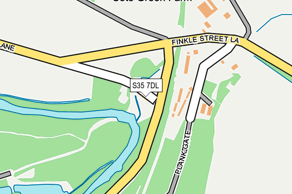S35 7DL map - OS OpenMap – Local (Ordnance Survey)