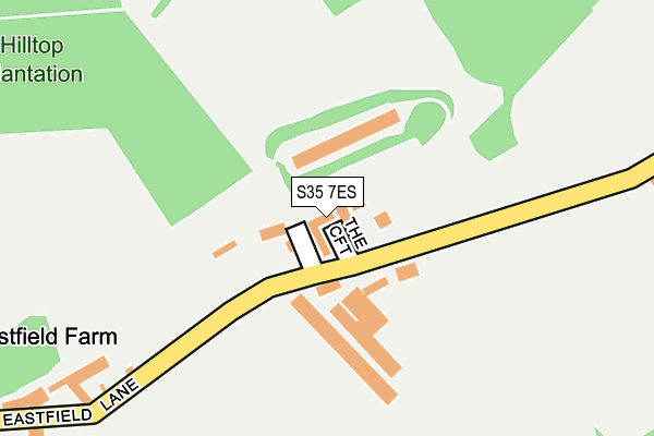 S35 7ES map - OS OpenMap – Local (Ordnance Survey)