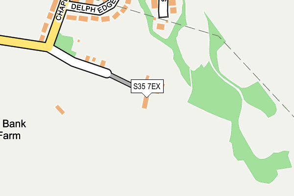 S35 7EX map - OS OpenMap – Local (Ordnance Survey)