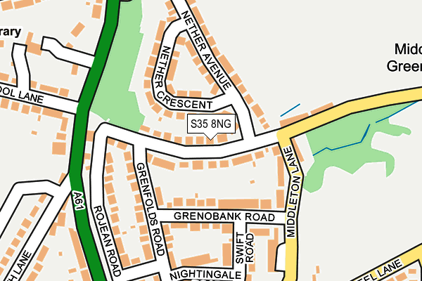 S35 8NG map - OS OpenMap – Local (Ordnance Survey)