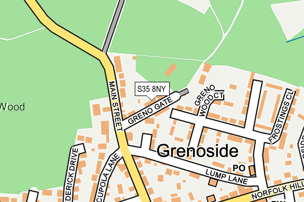 S35 8NY map - OS OpenMap – Local (Ordnance Survey)