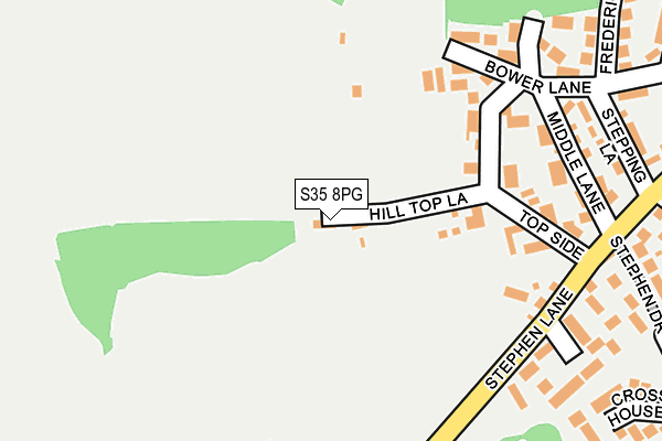 S35 8PG map - OS OpenMap – Local (Ordnance Survey)