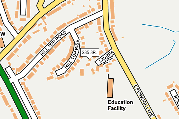 S35 8PJ map - OS OpenMap – Local (Ordnance Survey)