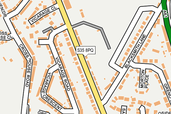 S35 8PQ map - OS OpenMap – Local (Ordnance Survey)