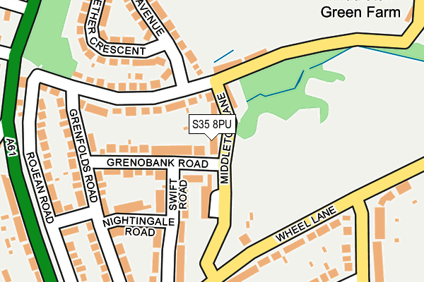 S35 8PU map - OS OpenMap – Local (Ordnance Survey)