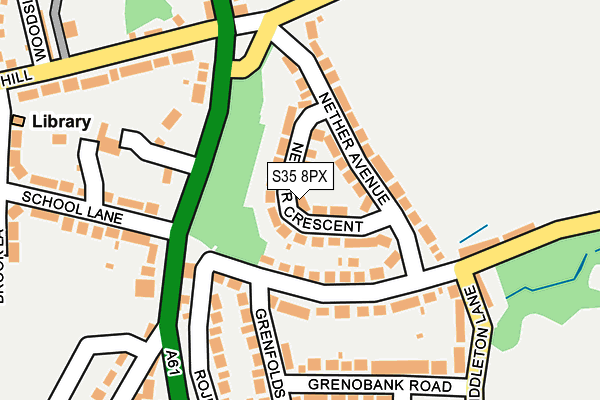 S35 8PX map - OS OpenMap – Local (Ordnance Survey)