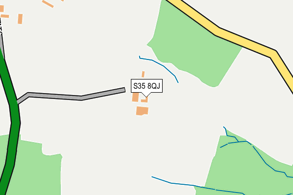 S35 8QJ map - OS OpenMap – Local (Ordnance Survey)