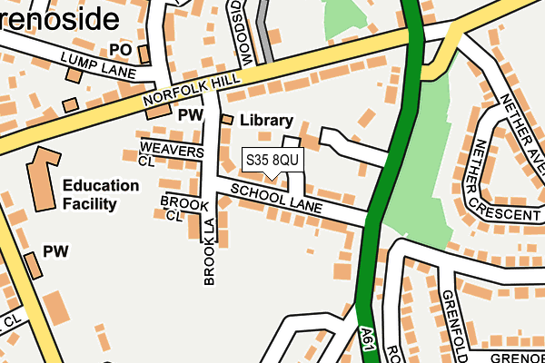 S35 8QU map - OS OpenMap – Local (Ordnance Survey)