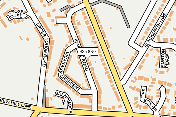 S35 8RG map - OS OpenMap – Local (Ordnance Survey)