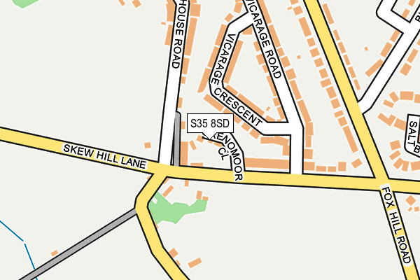 S35 8SD map - OS OpenMap – Local (Ordnance Survey)