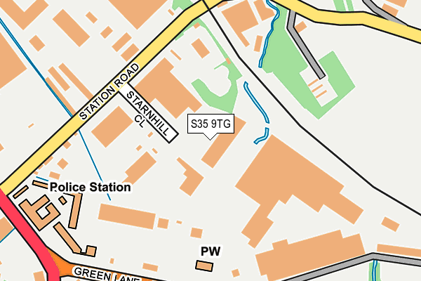 S35 9TG map - OS OpenMap – Local (Ordnance Survey)