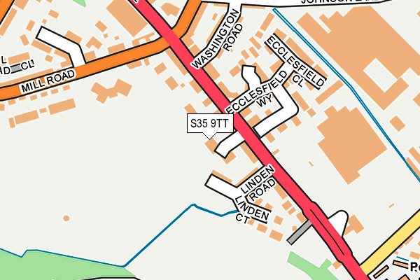 S35 9TT map - OS OpenMap – Local (Ordnance Survey)