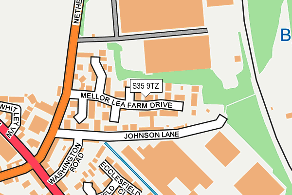 S35 9TZ map - OS OpenMap – Local (Ordnance Survey)