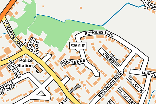 S35 9UP map - OS OpenMap – Local (Ordnance Survey)