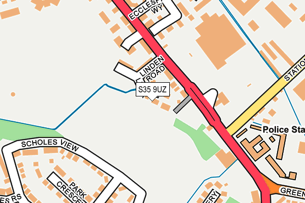 S35 9UZ map - OS OpenMap – Local (Ordnance Survey)