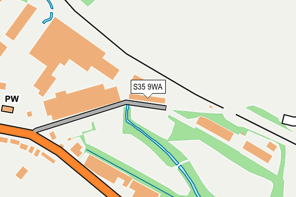 S35 9WA map - OS OpenMap – Local (Ordnance Survey)