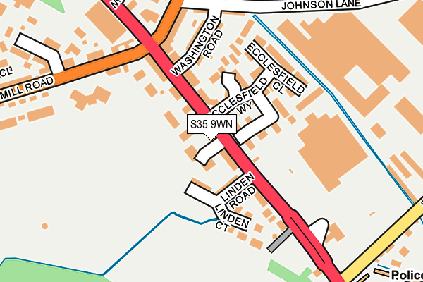 S35 9WN map - OS OpenMap – Local (Ordnance Survey)