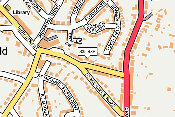 S35 9XB map - OS OpenMap – Local (Ordnance Survey)