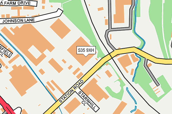 S35 9XH map - OS OpenMap – Local (Ordnance Survey)