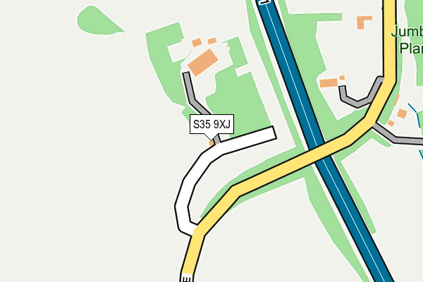 S35 9XJ map - OS OpenMap – Local (Ordnance Survey)