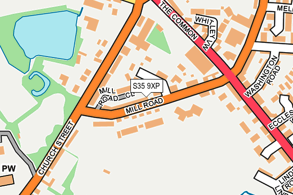 S35 9XP map - OS OpenMap – Local (Ordnance Survey)