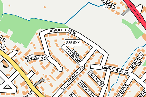 S35 9XX map - OS OpenMap – Local (Ordnance Survey)