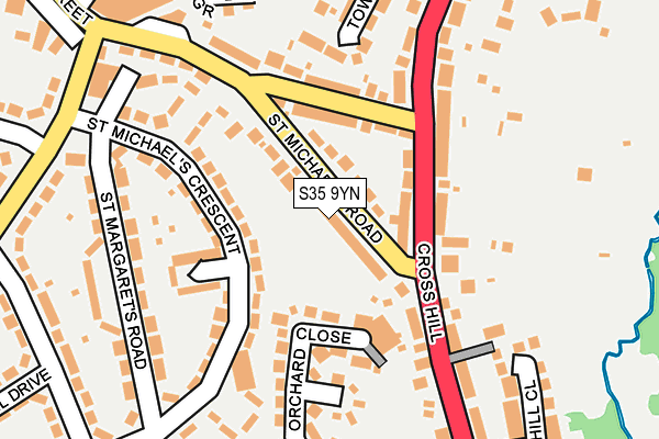 S35 9YN map - OS OpenMap – Local (Ordnance Survey)