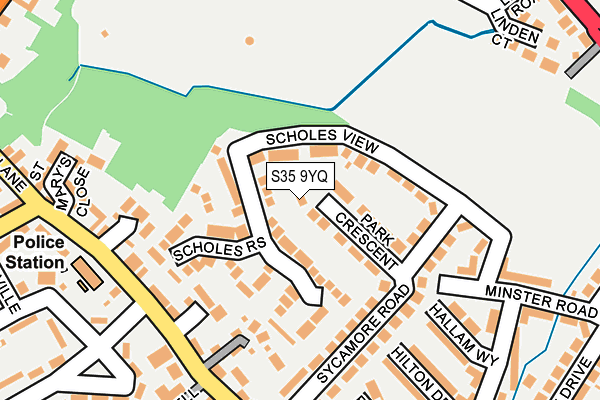 S35 9YQ map - OS OpenMap – Local (Ordnance Survey)