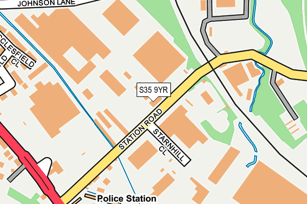 S35 9YR map - OS OpenMap – Local (Ordnance Survey)