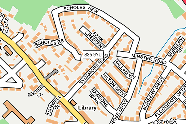 S35 9YU map - OS OpenMap – Local (Ordnance Survey)
