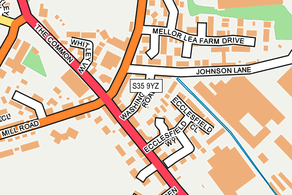 S35 9YZ map - OS OpenMap – Local (Ordnance Survey)