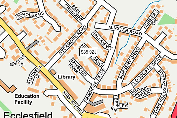 S35 9ZJ map - OS OpenMap – Local (Ordnance Survey)