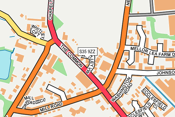 S35 9ZZ map - OS OpenMap – Local (Ordnance Survey)