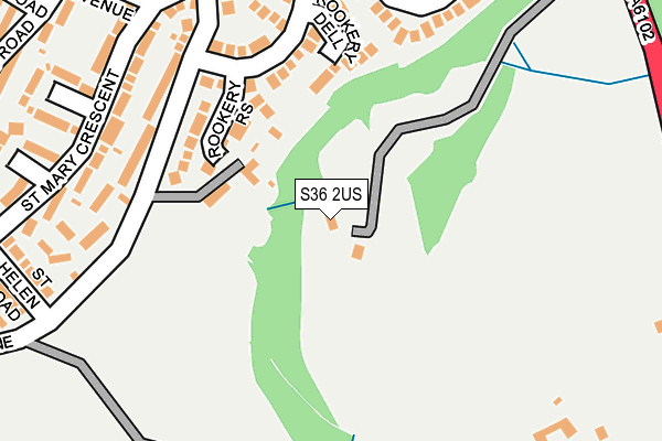 S36 2US map - OS OpenMap – Local (Ordnance Survey)