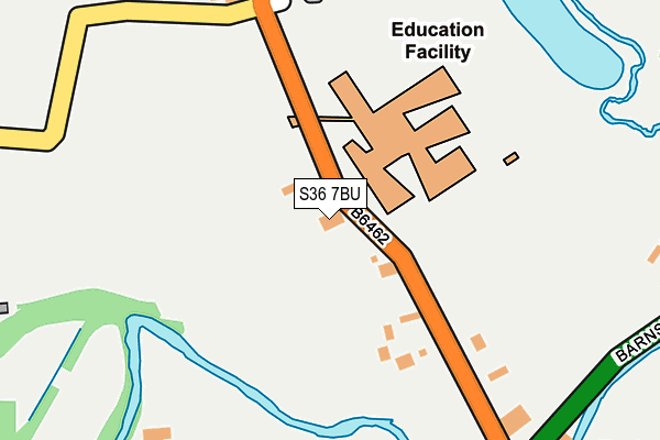 S36 7BU map - OS OpenMap – Local (Ordnance Survey)