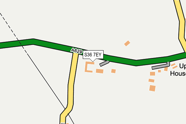 S36 7EY map - OS OpenMap – Local (Ordnance Survey)