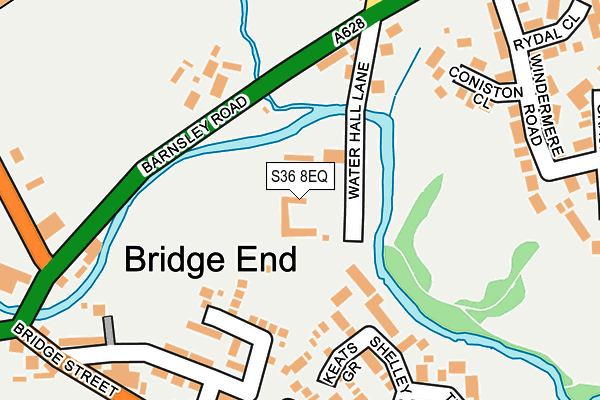 S36 8EQ map - OS OpenMap – Local (Ordnance Survey)