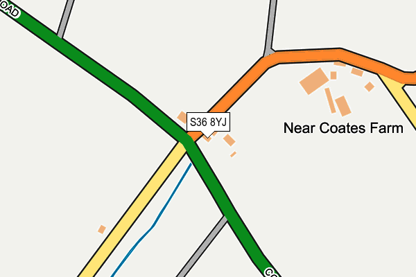S36 8YJ map - OS OpenMap – Local (Ordnance Survey)
