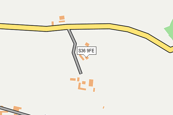 S36 9FE map - OS OpenMap – Local (Ordnance Survey)